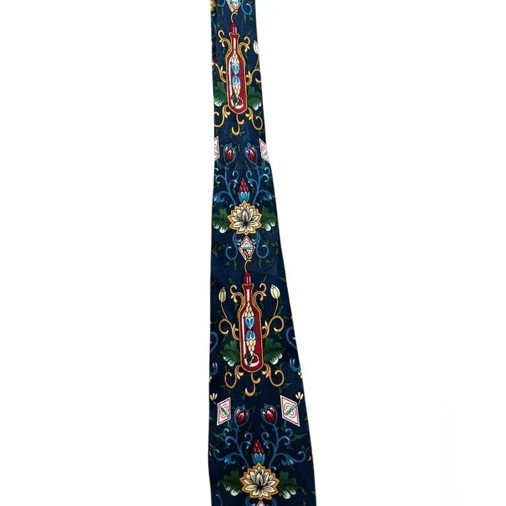 Tabasco 100% Silk Novelty Tie – Hot Sauce Bottle Pattern – Made in USA